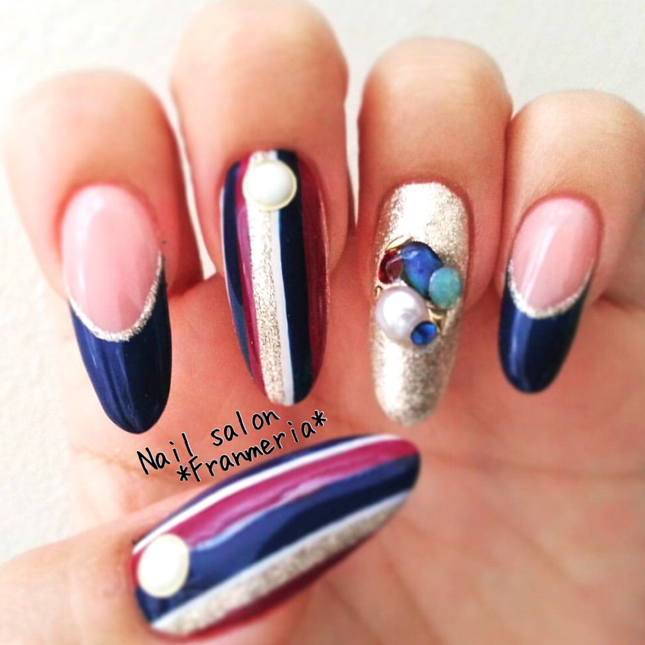 秋 冬 ライブ パーティー フレンチ Franmeria のネイルデザイン No ネイルブック