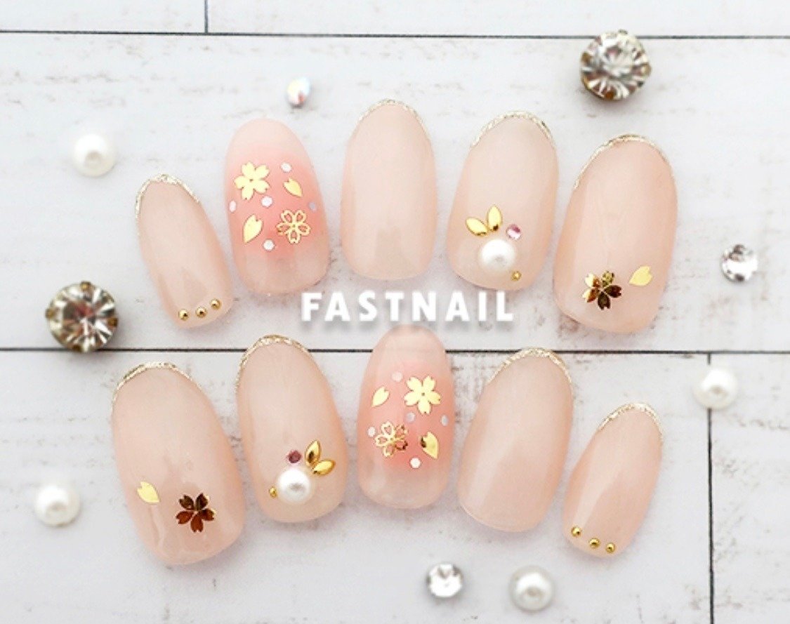 春 卒業式 入学式 女子会 ハンド Fast Nail ファストネイル のネイルデザイン No ネイルブック