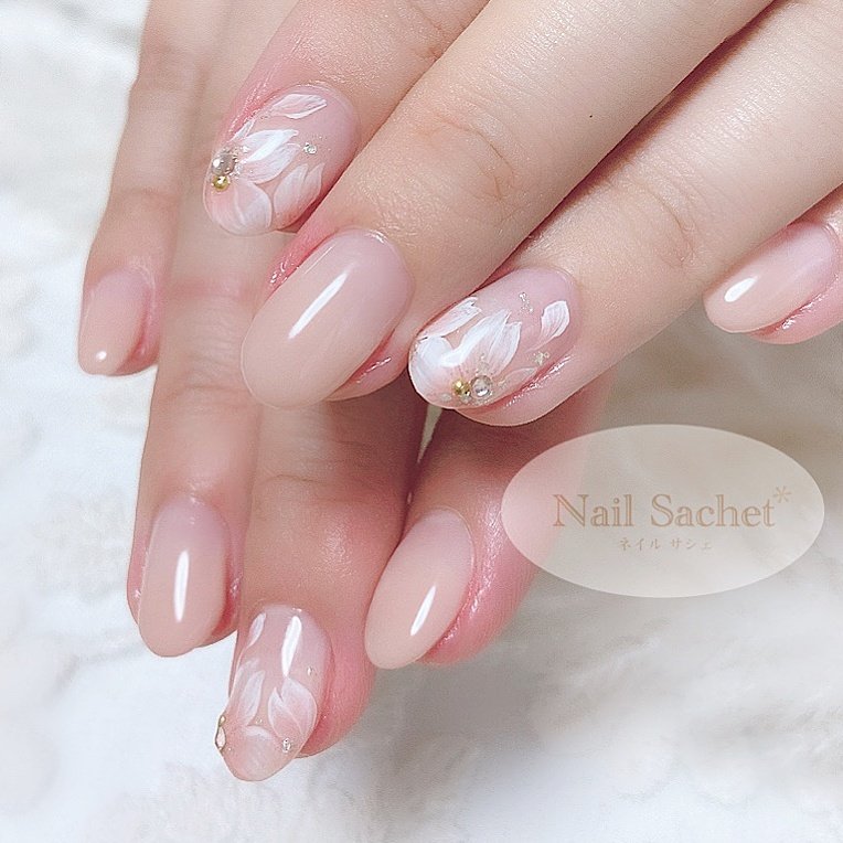 春 オールシーズン オフィス パーティー シンプル 東京nailsachet ネイルサシェのネイルデザイン No ネイルブック