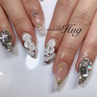 人気順 入学式 スカルプチュア 白フレンチのネイルデザイン ネイルブック