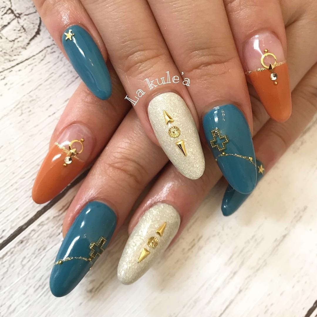 夏 秋 リゾート デート ハンド ネイルサロンla Kulea ラクレアのネイルデザイン No ネイルブック