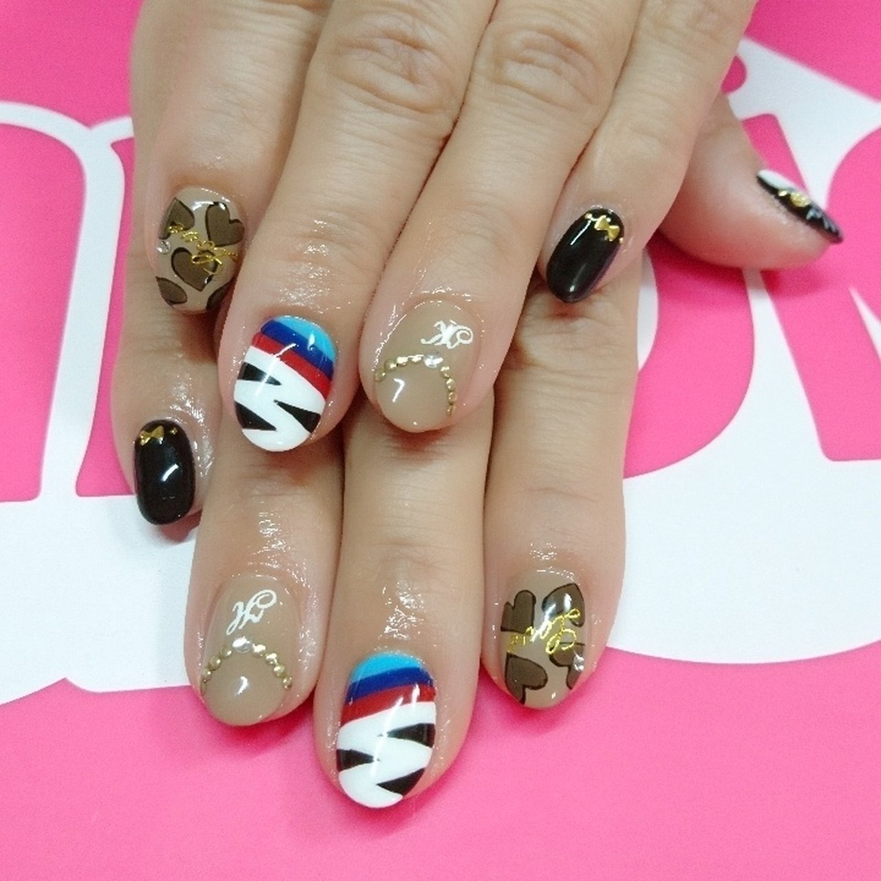 海 ライブ スポーツ 女子会 ハンド Aikaのネイルデザイン No ネイルブック