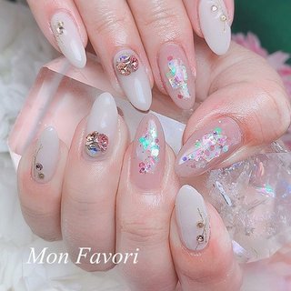 逆チークネイルのネイルデザイン ネイルブック
