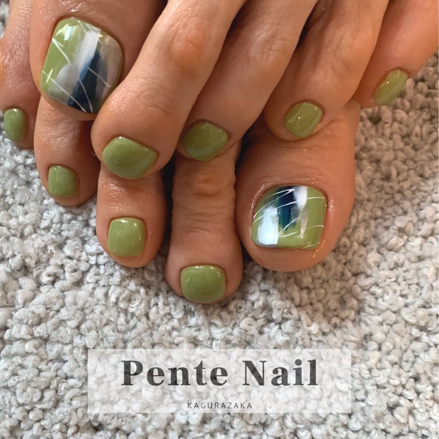 春 夏 旅行 リゾート フット Pente Nailのネイルデザイン No ネイルブック