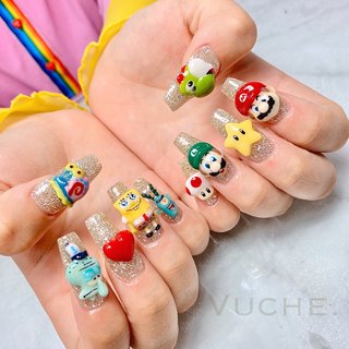 スポンジボブのネイルデザイン 2ページ目 ネイルブック