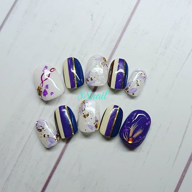 オールシーズン 浴衣 ライブ パーティー フラワー nailのネイルデザイン No ネイルブック