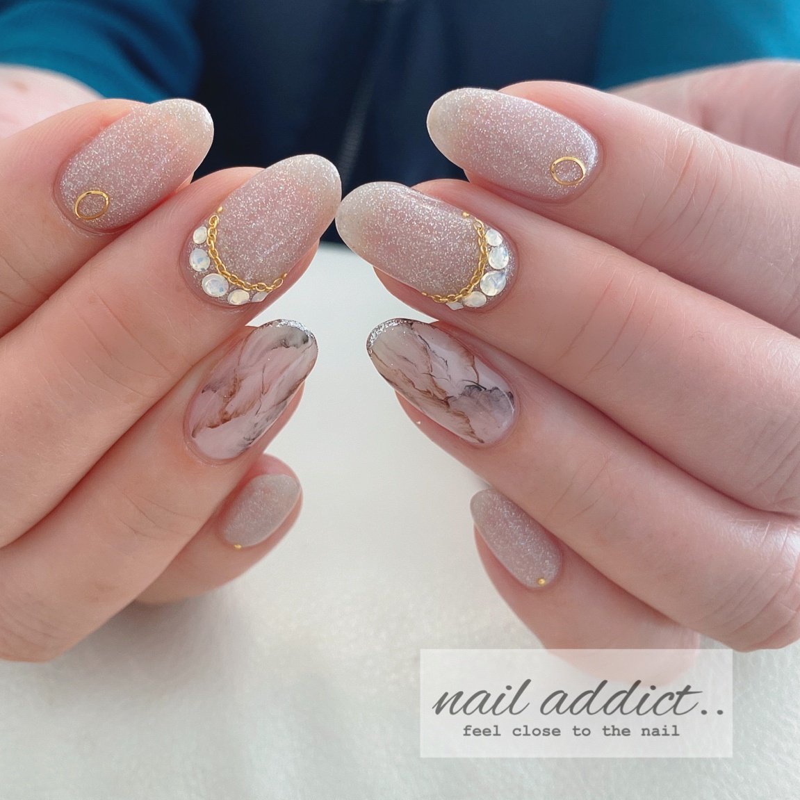 オールシーズン オフィス デート 女子会 ハンド Nail Addict ネイルアディクト 大人の為のネイルサロン下関のネイル デザイン No ネイルブック