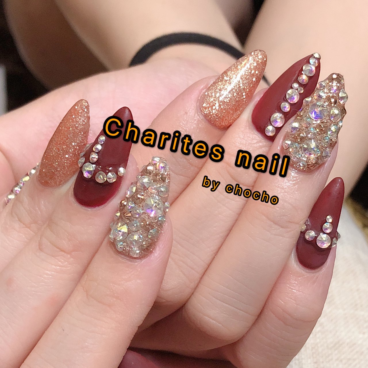 オールシーズン ハンド ビジュー ラメ クリスタルピクシー Cho Nail Eyelashのネイルデザイン No ネイルブック