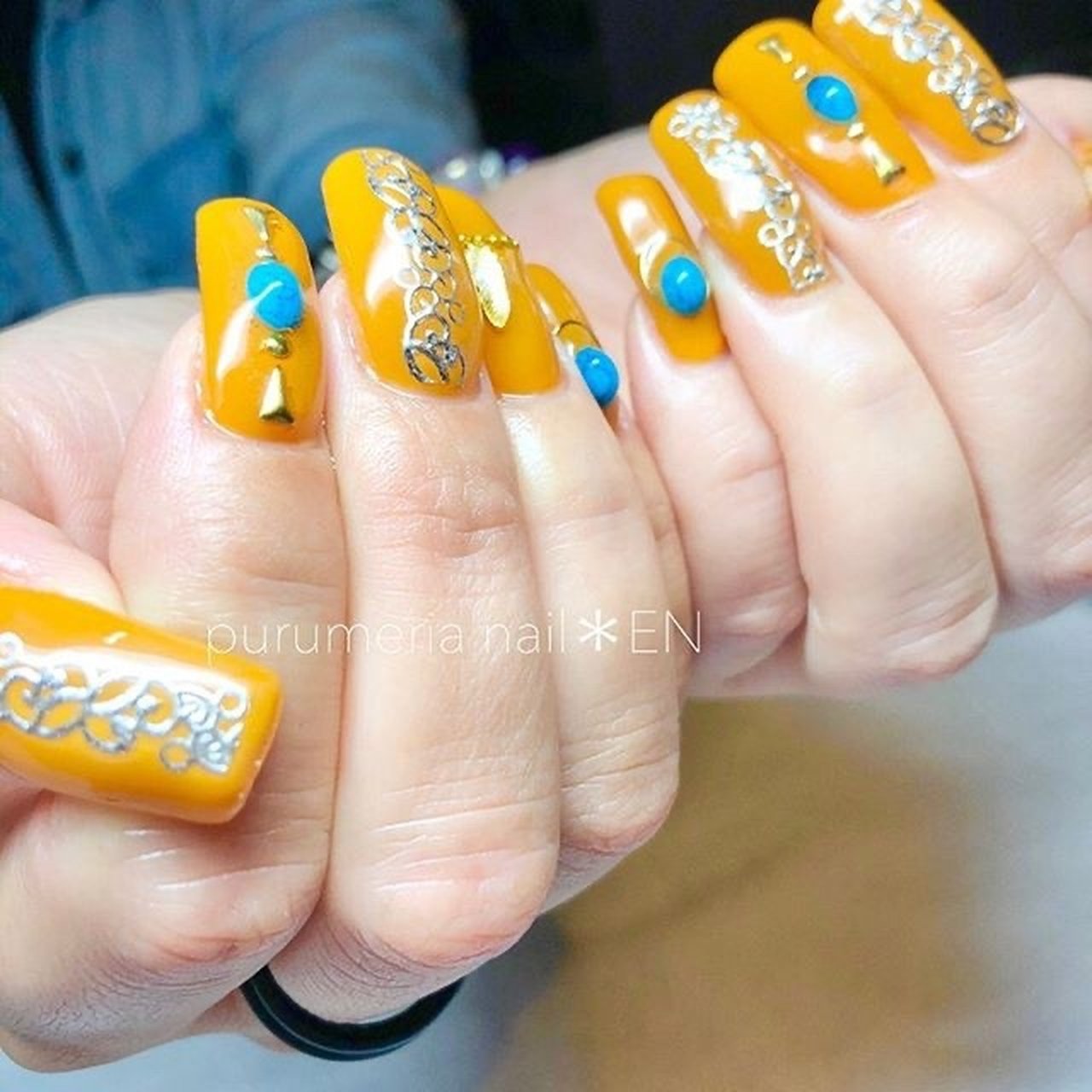 ロング スカルプチュア Purumeria Nail Enのネイルデザイン No ネイルブック