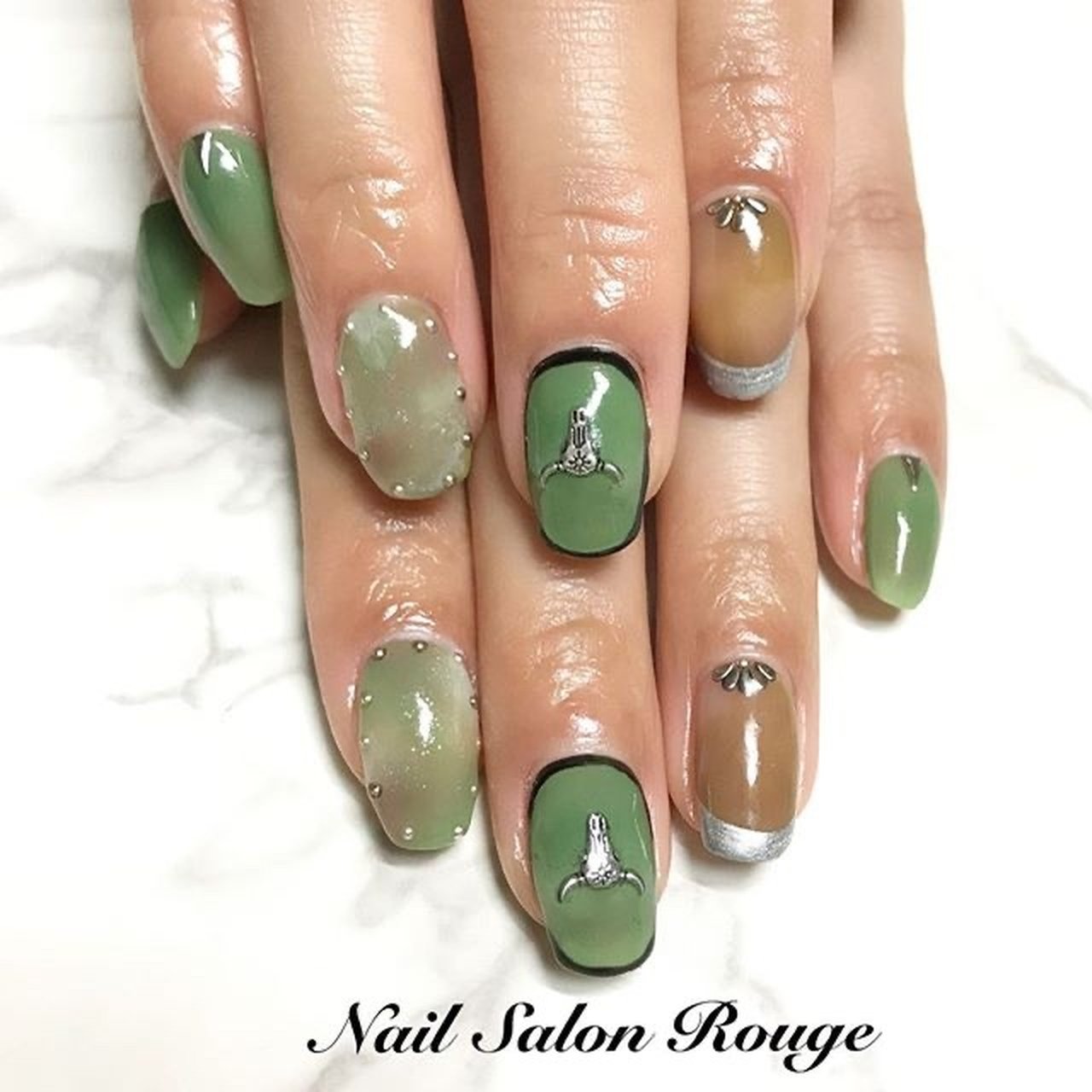 オールシーズン 海 リゾート 女子会 ハンド 郡山 Nail Salon Rougeのネイルデザイン No ネイルブック