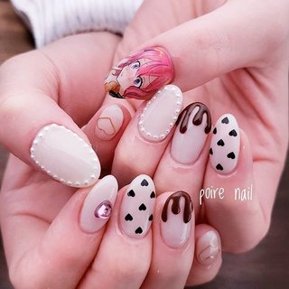 21年 新着順 ハート キャラクター 手書きのネイルデザイン ネイルブック