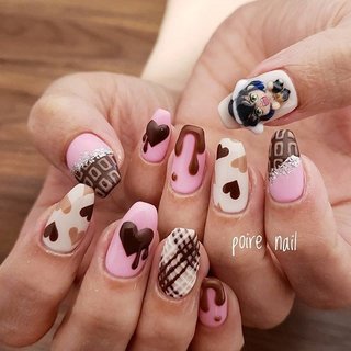 21年 新着順 ハート キャラクター 手書きのネイルデザイン ネイルブック