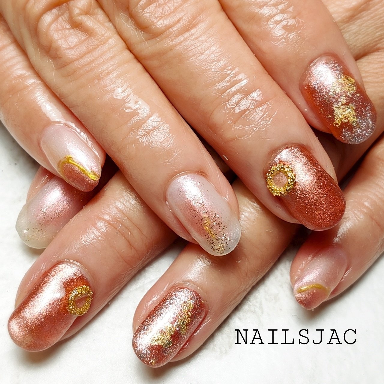 春 卒業式 入学式 ハンド ラメ ちなみ Nailsjacのネイルデザイン No ネイルブック