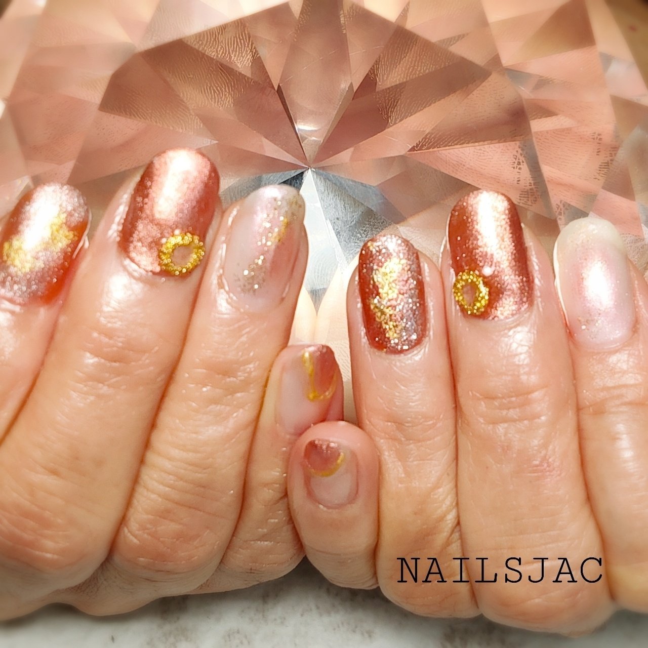 春 卒業式 入学式 ハンド ラメ ちなみ Nailsjacのネイルデザイン No ネイルブック
