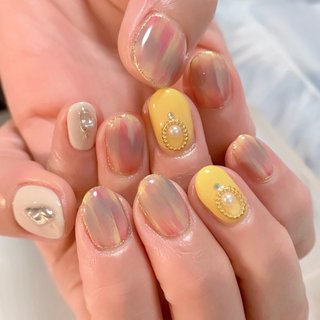 縦マーブルのネイルデザイン ネイルブック