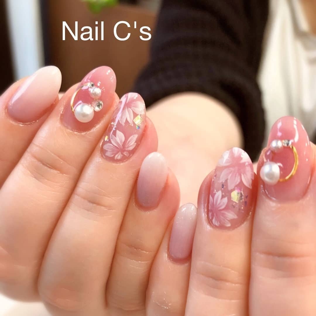 春 冬 卒業式 入学式 ハンド Yumi Yoshikura Nail C S ネイルシーズ のネイルデザイン No 5177118 ネイル ブック