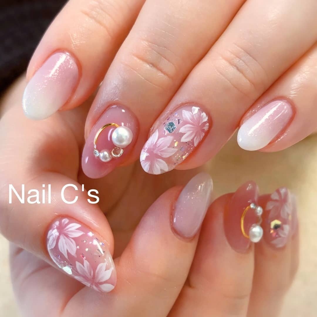 春 冬 卒業式 入学式 ハンド Yumi Yoshikura Nail C S ネイルシーズ のネイルデザイン No ネイル ブック