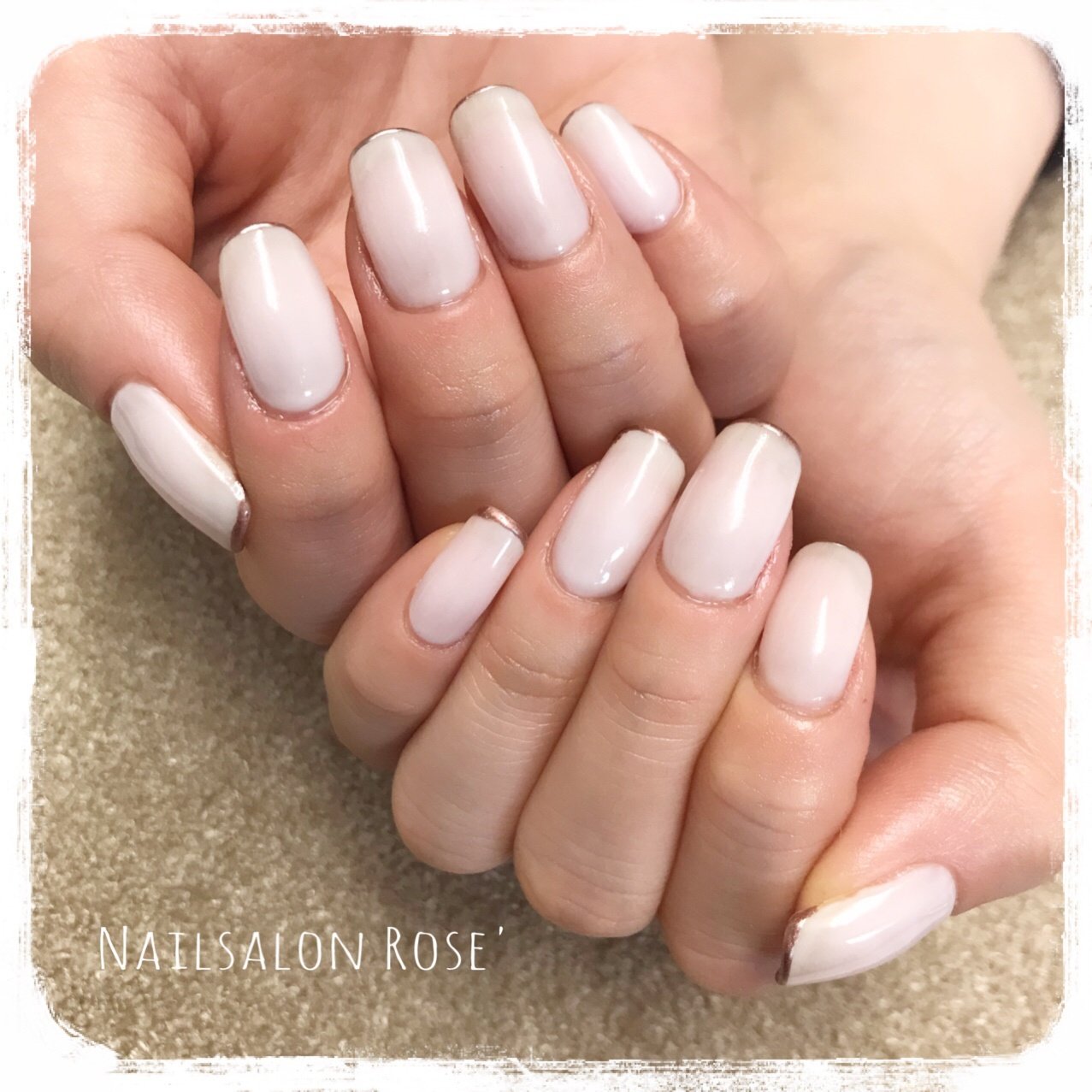 春 オールシーズン ハンド シンプル フレンチ ネイルサロンロゼ 旭川のネイルデザイン No ネイルブック