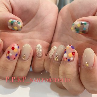 人気順 ドット 水玉 Snowmanネイルのネイルデザイン ネイルブック