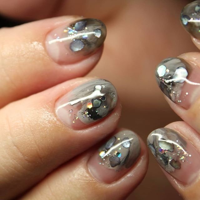 オールシーズン パーティー デート タイダイ マーブル Nail Rossoのネイルデザイン No ネイルブック