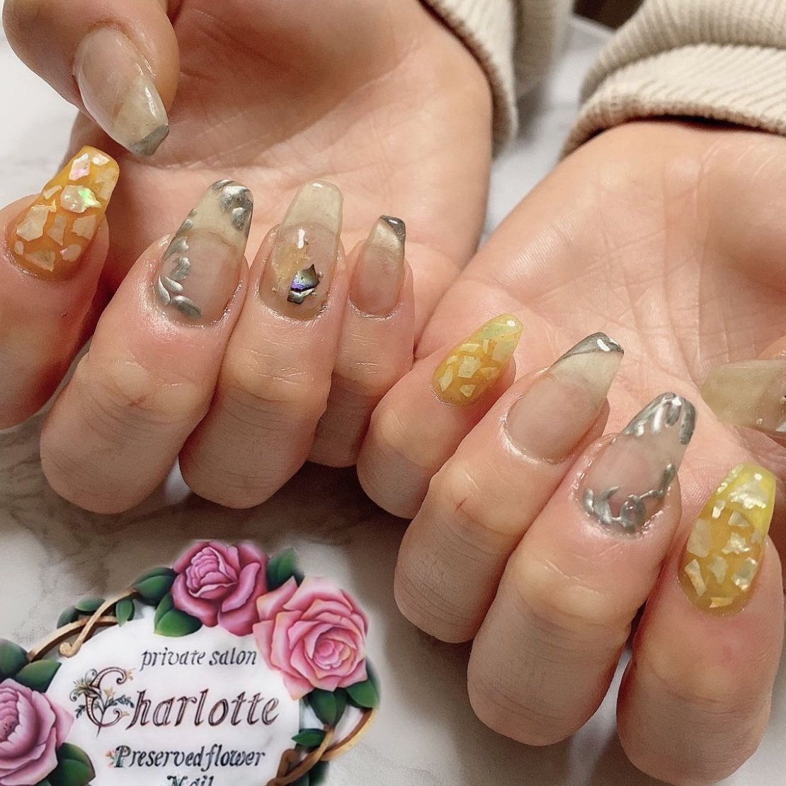 夏 オールシーズン 海 リゾート ハンド Privatesalon Charlotteのネイルデザイン No ネイルブック