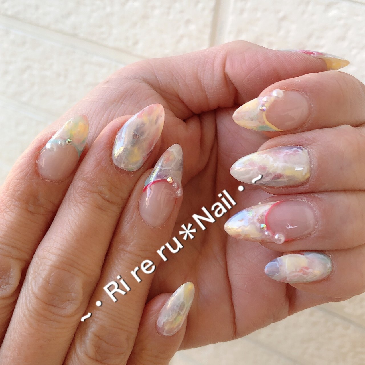 春 ハンド Ri Re Ru Nail リレル ネイルのネイルデザイン No ネイルブック