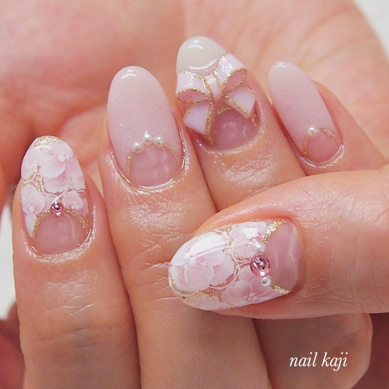 春 夏 オールシーズン ハンド フラワー Nail Kajiのネイルデザイン No ネイルブック