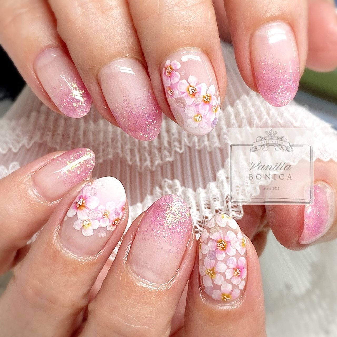 春 入学式 デート 女子会 ハンド Nail Salon Vanilla Bonica バニラボニカ のネイルデザイン No ネイルブック
