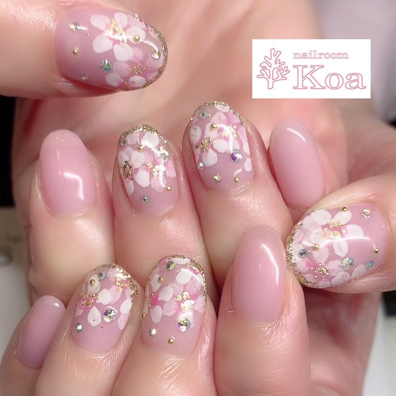 春 ブライダル パーティー ハンド ピンク Nailroom Koaのネイルデザイン No ネイルブック