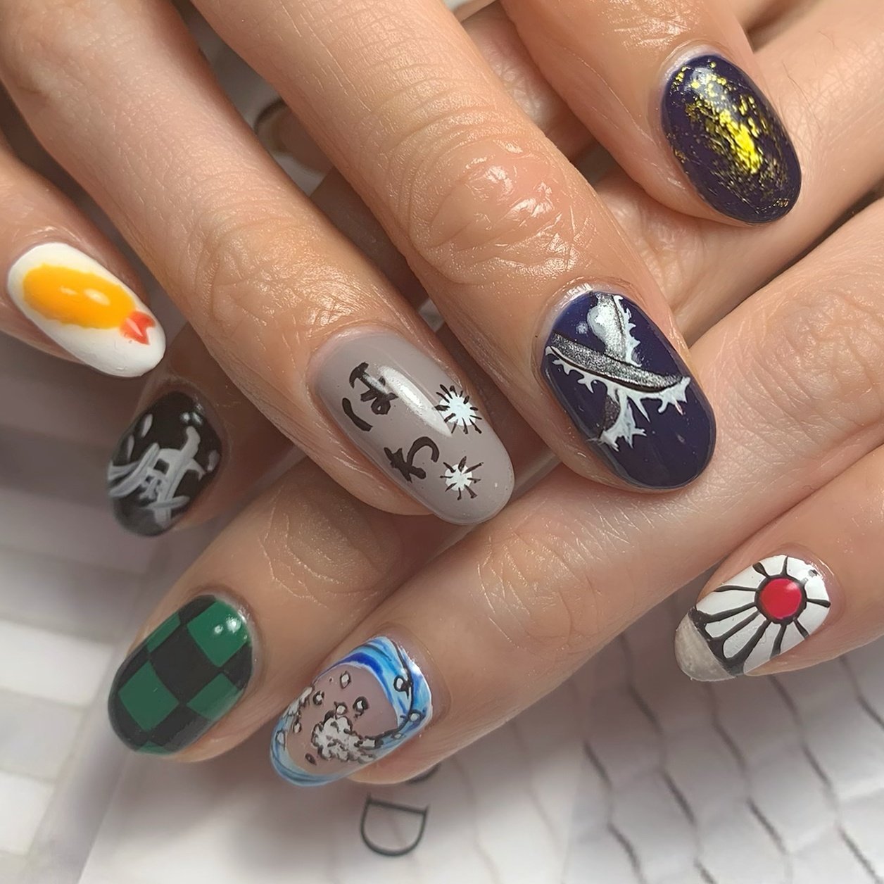 ハンド 痛ネイル キャラクター お客様 Bijou Nailのネイルデザイン No ネイルブック
