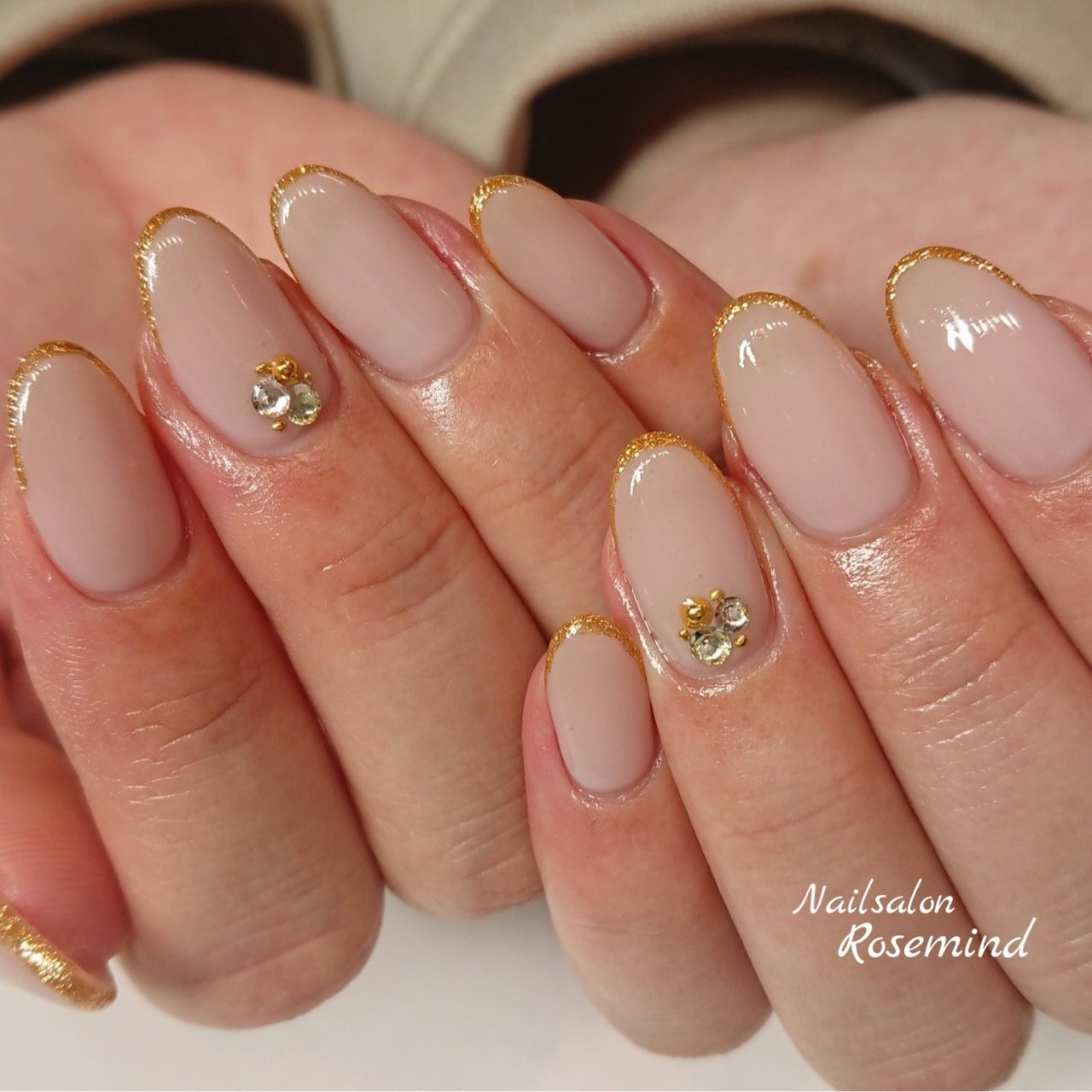 春 オフィス ハンド シンプル フレンチ Nail Rosemindのネイルデザイン No ネイルブック