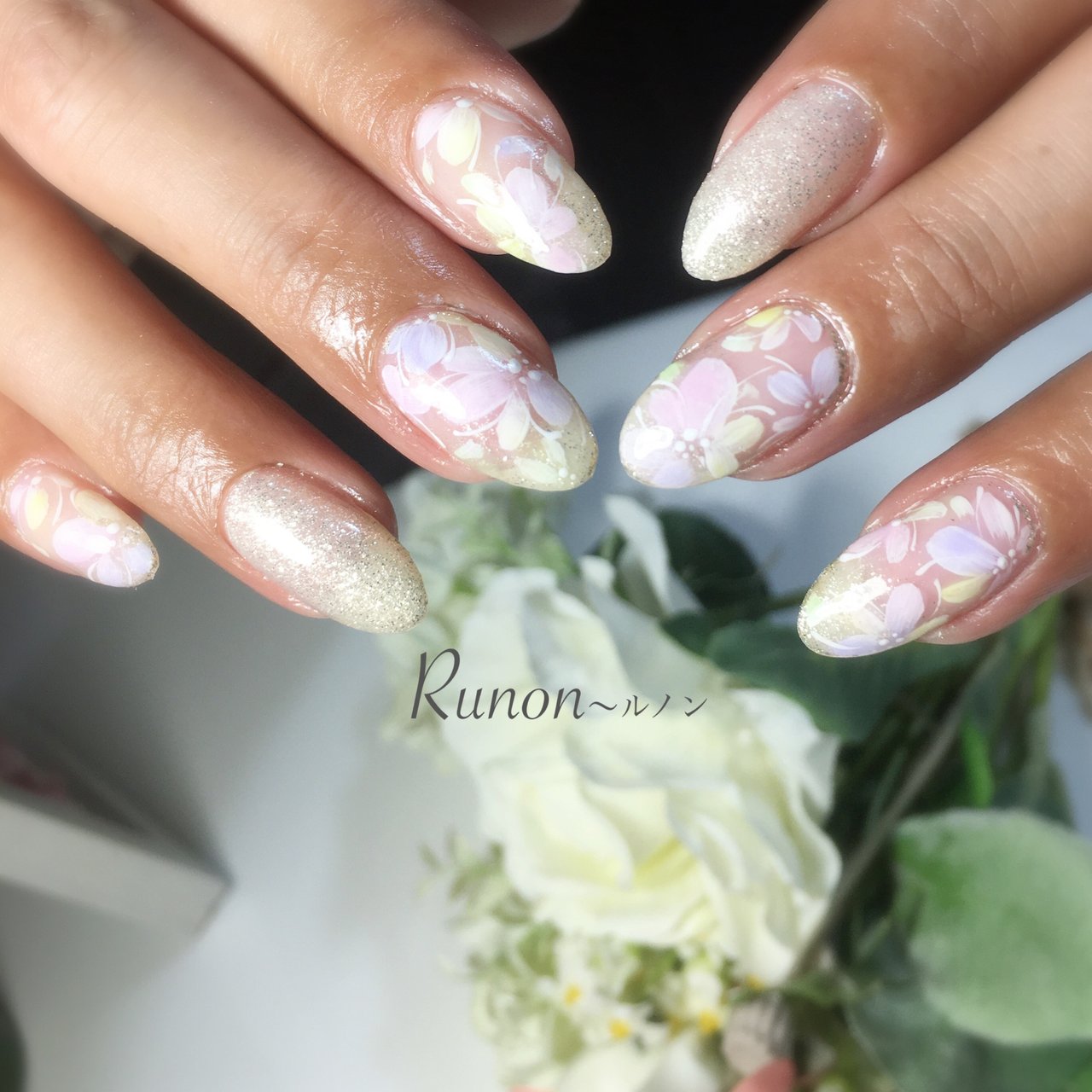 春 オールシーズン オフィス パーティー ハンド Runonのネイルデザイン No ネイルブック