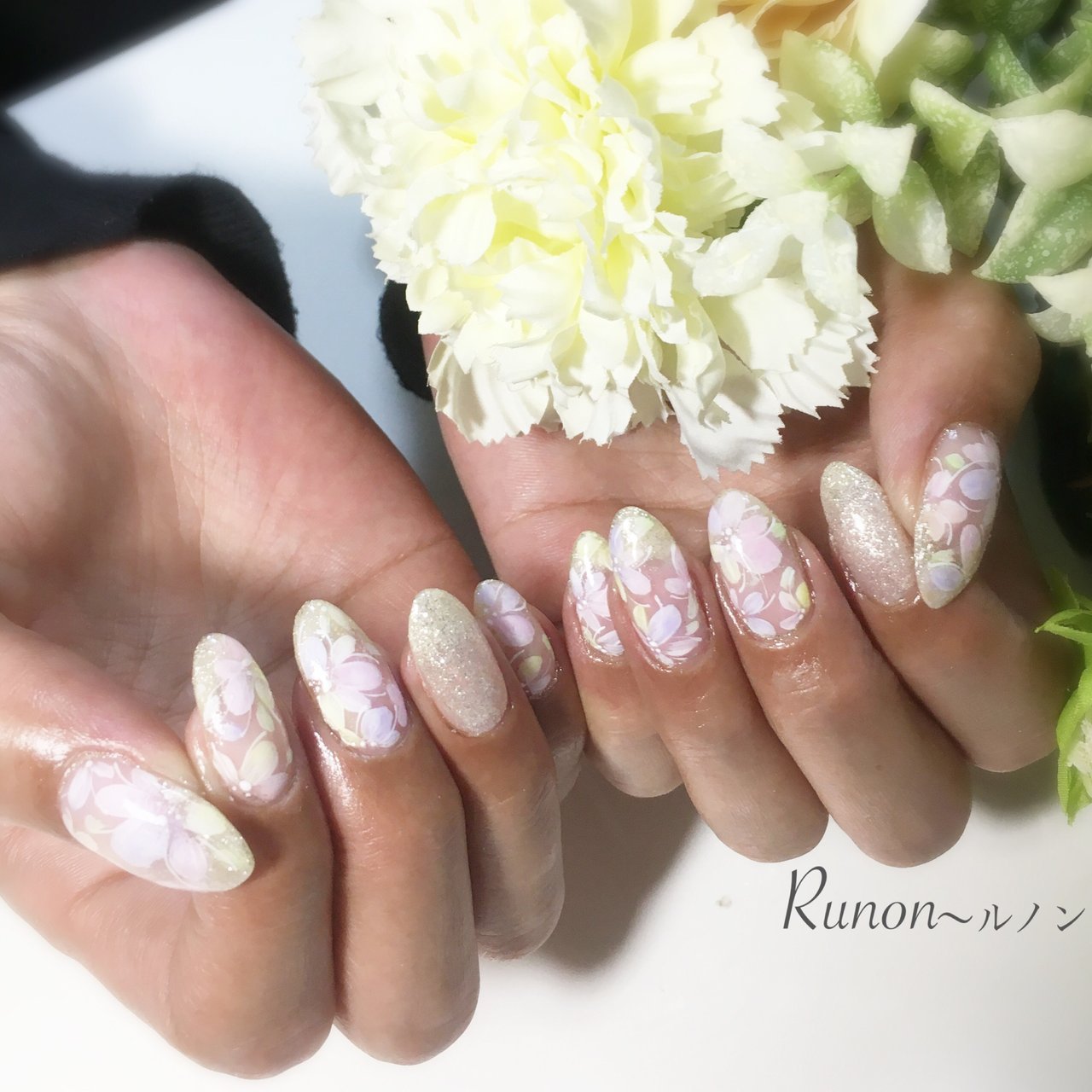 春 オールシーズン オフィス パーティー ハンド Runonのネイルデザイン No ネイルブック