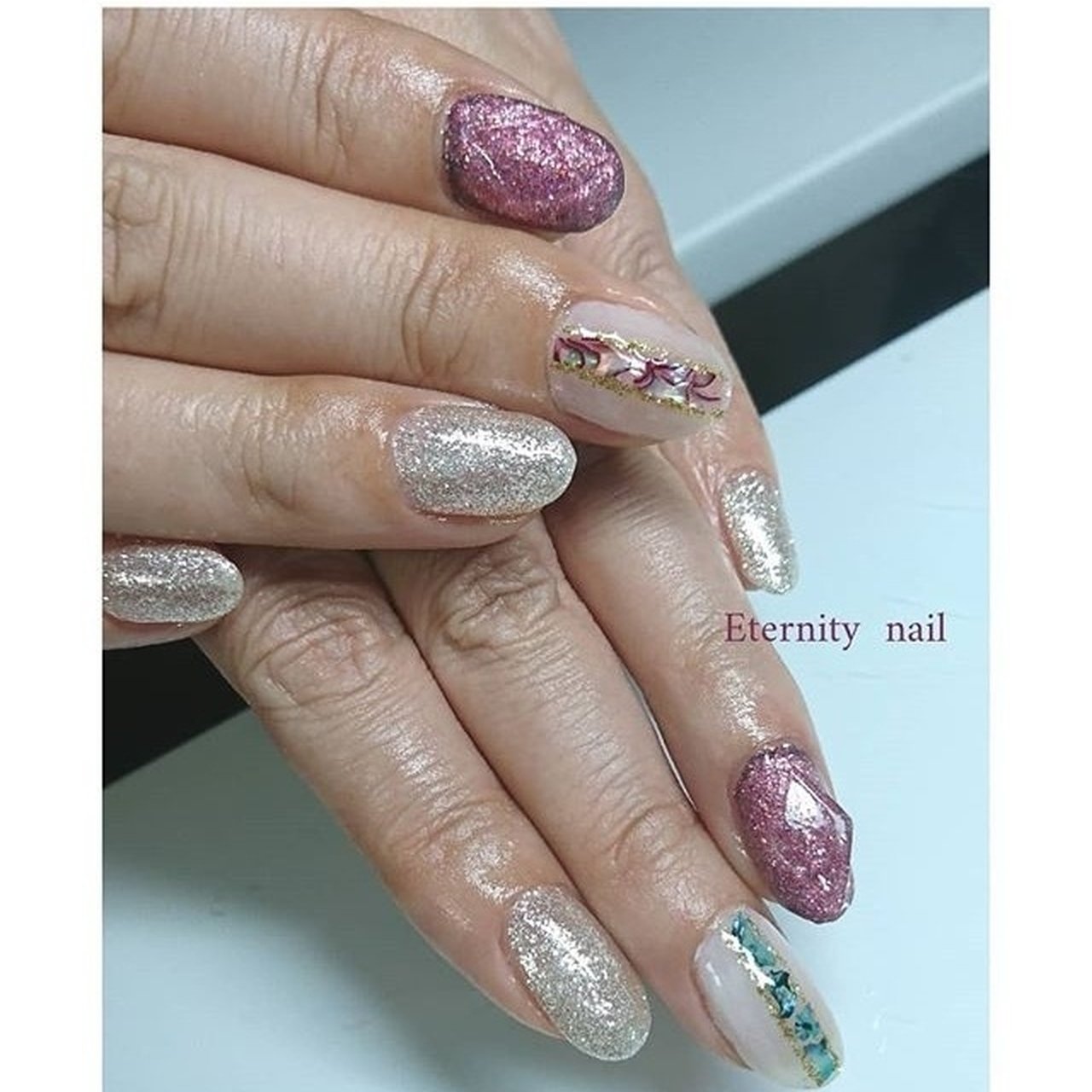 春 夏 ブライダル パーティー ハンド Eternitynailのネイルデザイン No ネイルブック