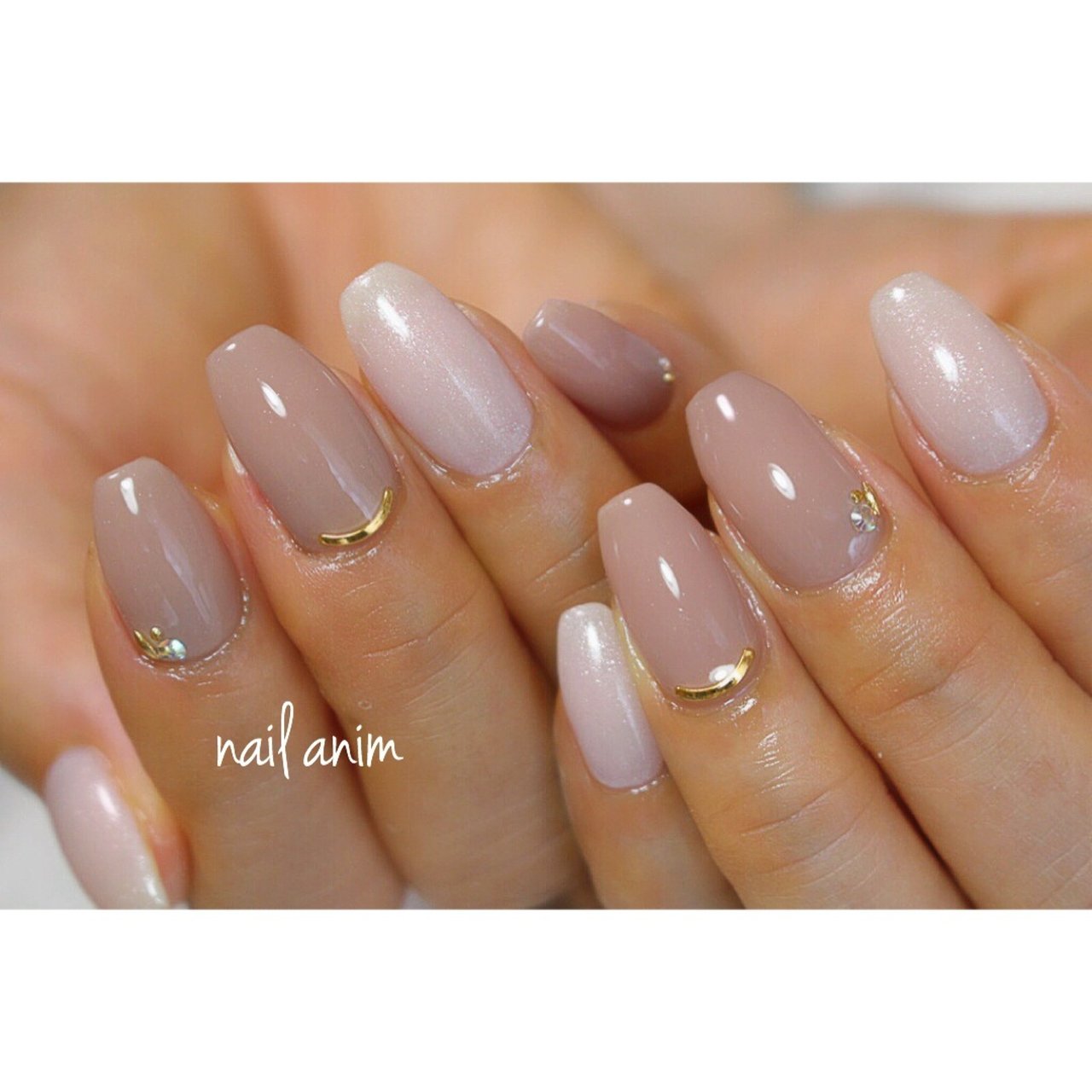 オールシーズン オフィス ハンド シンプル ワンカラー Nail Animのネイルデザイン No ネイルブック