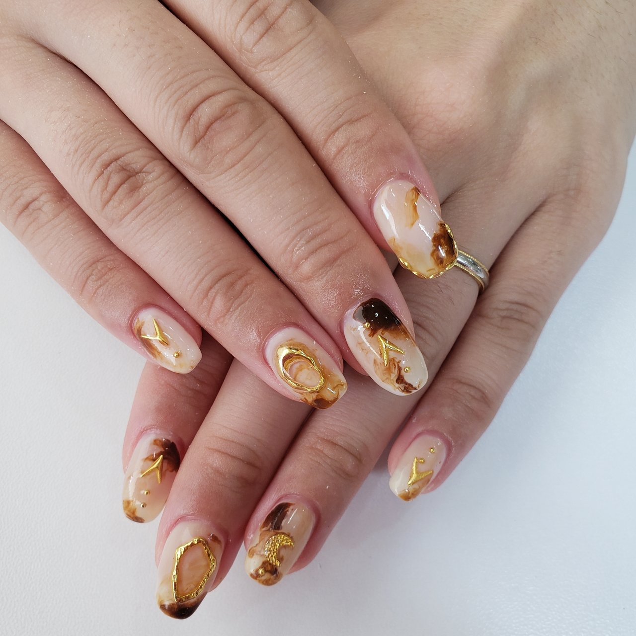 オールシーズン 旅行 パーティー 女子会 ハンド Kiyokaのネイルデザイン No ネイルブック