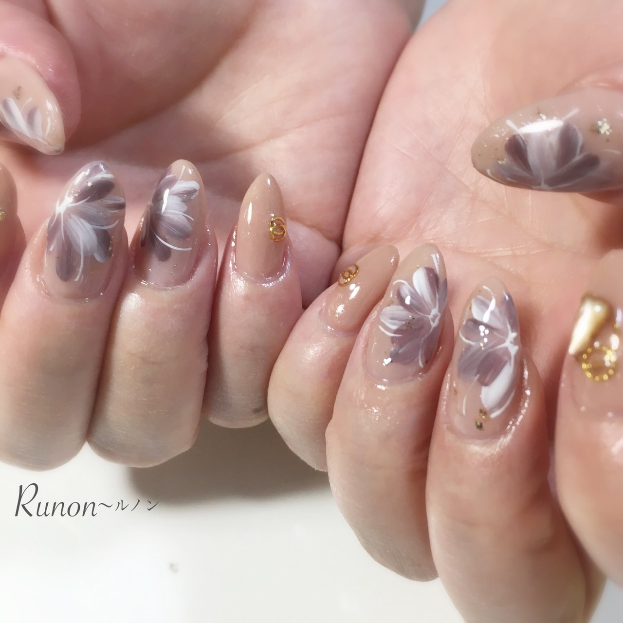 春 オールシーズン パーティー 女子会 ハンド Runonのネイルデザイン No ネイルブック
