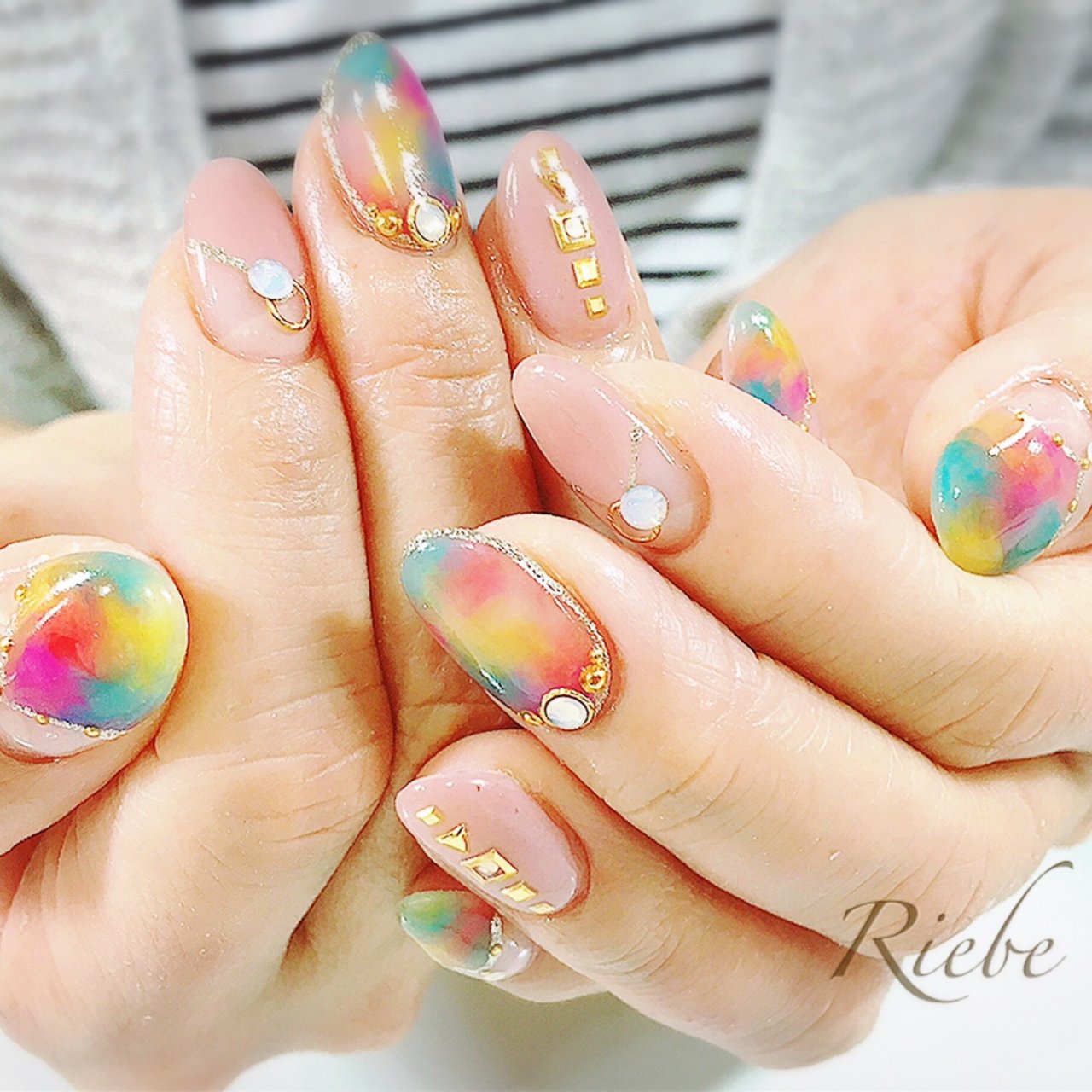 春 夏 梅雨 オフィス ハンド Nail Salon Riebe リーヴェ のネイルデザイン No ネイルブック