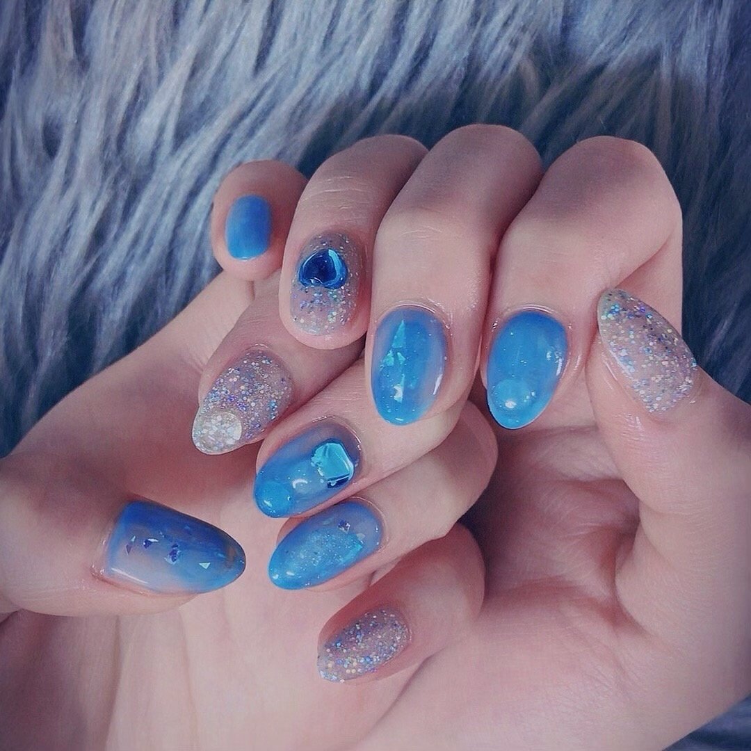 春 ハンド ハート シースルー ニュアンス Noirougeのネイルデザイン No ネイルブック