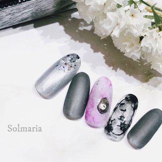 sample ☽･:* 90min .
マットメタリック×つぶミラー . ꙳ ⢁ᐧ ᐧ
.
#solmaria#ソルマリア#ネイルサロン#ネイル#ジェルネイル#スカルプチュア#やり放題#アートし放題#ストーン付け放題#ニュアンスネイル#フットネイル#埼玉ネイルサロン#草加ネイルサロン#草加#ミラーネイル#マットネイル #オールシーズン #ハンド #ホログラム #ワンカラー #ニュアンス #ホイル #ミラー #Nail.SOLMARIA #ネイルブック