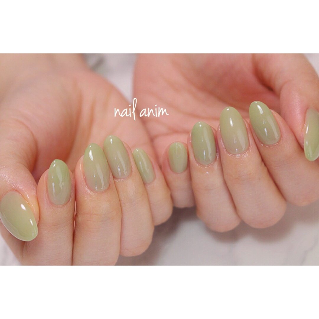 春 夏 ハンド ワンカラー ミディアム Nail Animのネイルデザイン No ネイルブック