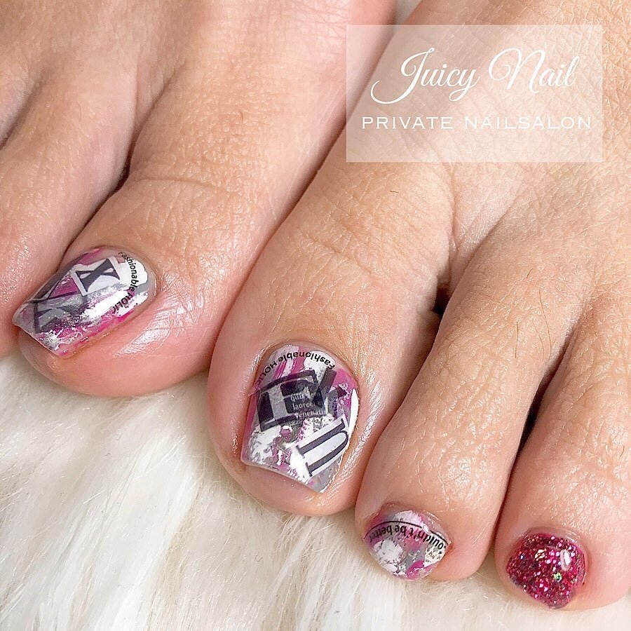 オールシーズン フット ピンク ジェル お客様 Juicy Nailのネイルデザイン No ネイルブック