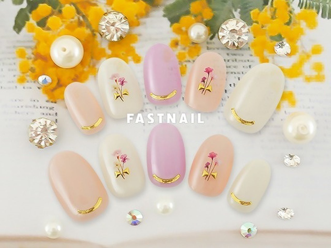 春 旅行 オフィス デート ハンド Fast Nail ファストネイル のネイルデザイン No ネイルブック