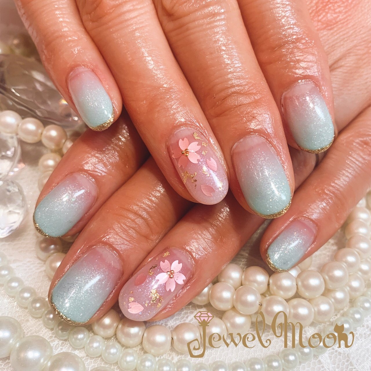 春 卒業式 入学式 オフィス ハンド Jewel By Lipsのネイルデザイン No ネイルブック