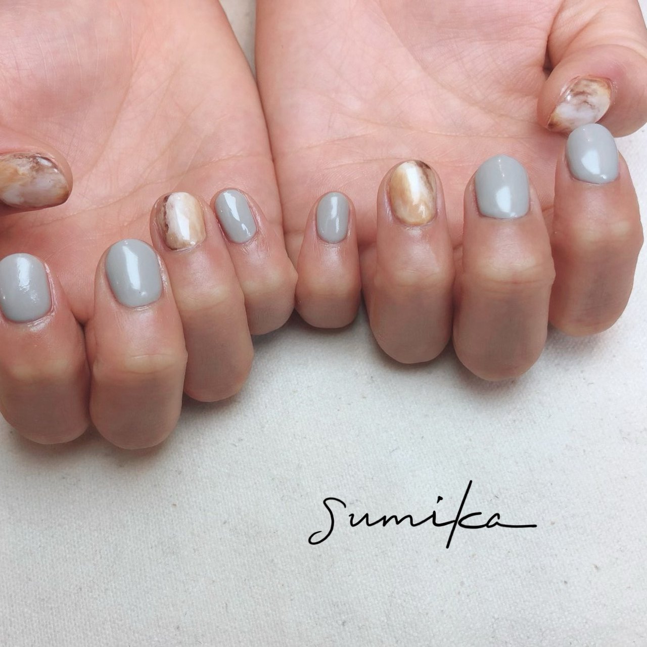 春 夏 オールシーズン 海 ハンド Nail Salon Sumikaのネイルデザイン No ネイルブック