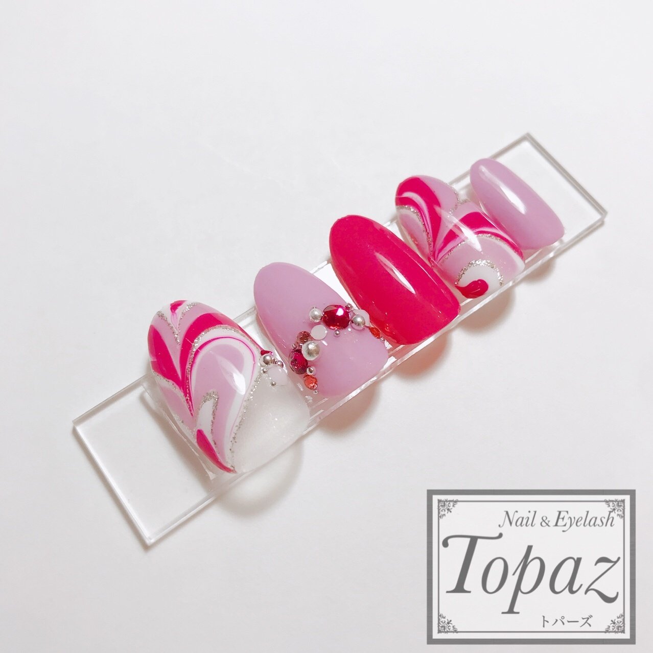 春 バレンタイン パーティー デート ハンド Manami Topazのネイルデザイン No ネイルブック