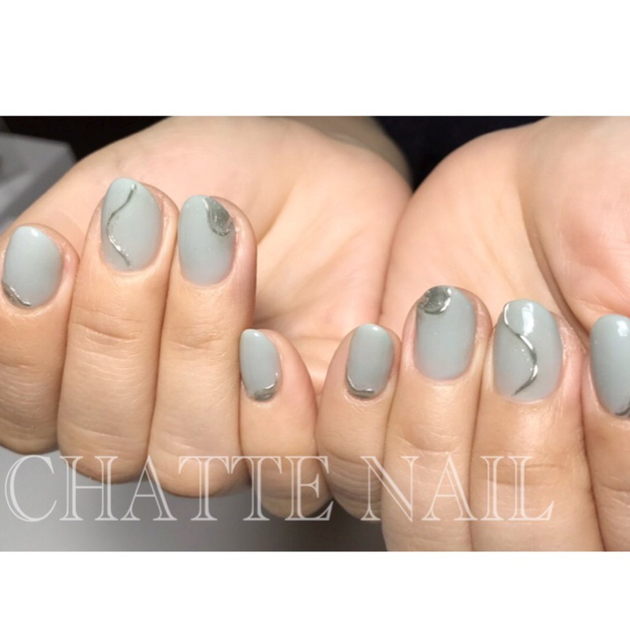 オールシーズン ハンド シンプル ワンカラー ニュアンス Chatte Nailのネイルデザイン No ネイルブック