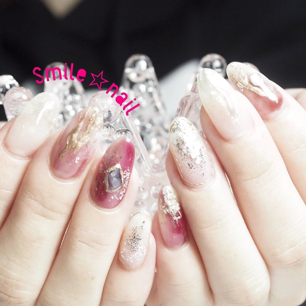 オールシーズン デート 女子会 ハンド ラメ Smile Nailのネイルデザイン No ネイルブック