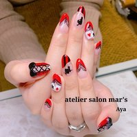 トランプの女王のネイルデザイン ネイルブック