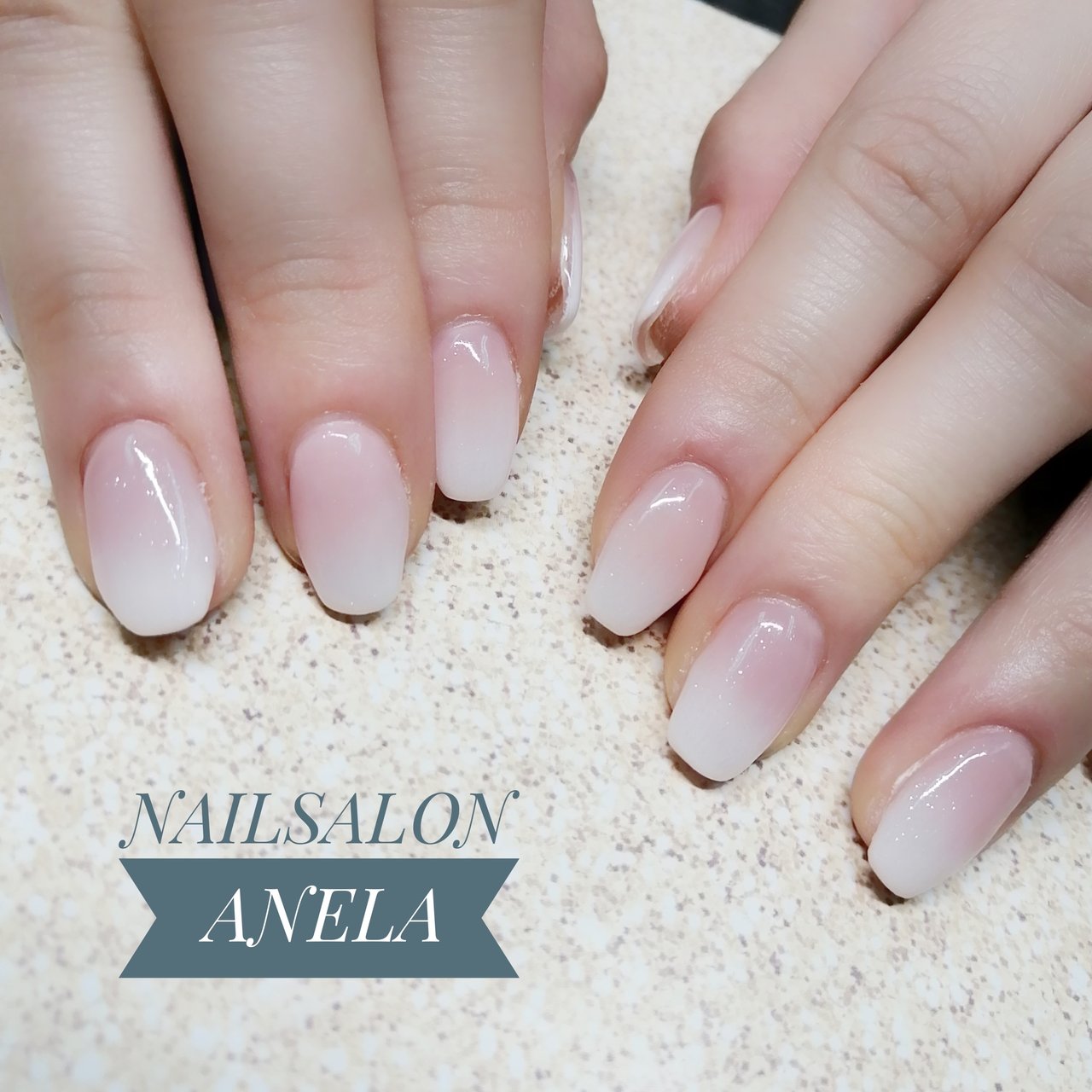 オールシーズン ハンド グラデーション ミディアム ホワイト Nail Salon Anelaのネイルデザイン No ネイルブック